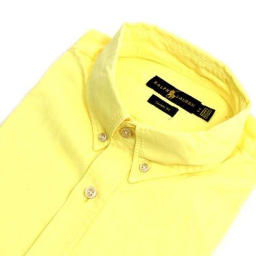Camisa Hombre Amarilla Polo Ralph Lauren Manga Corta 100% Algodon - Golden Wear Colombia