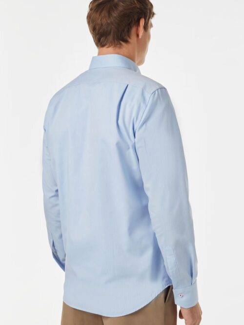 Camisa Hombre Azul Cielo Carolina Herrera Manga Larga CH , 100% Algodón - Golden Wear Colombia
