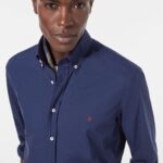Camisa Hombre CH Azul Oscuro