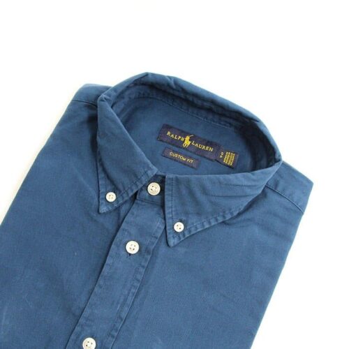 Camisa Hombre Azul Oscuro Polo Ralph Rain Lauren Manga Larga Oxford , 100% Algodon Oxford - Golden Wear Colombia