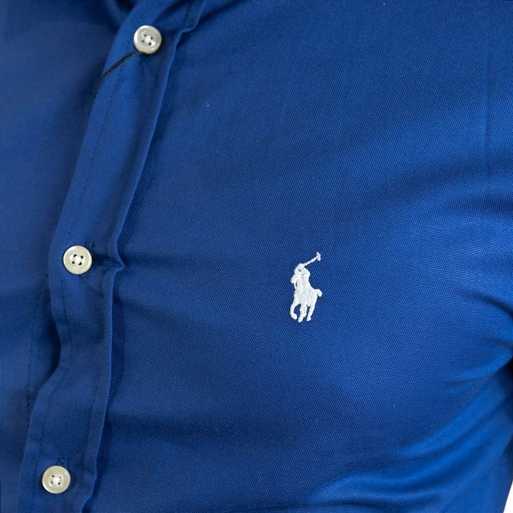 Camisa Hombre Azul Rey Polo Ralph Lauren Manga Corta , 100% Algodon - Golden Wear Colombia