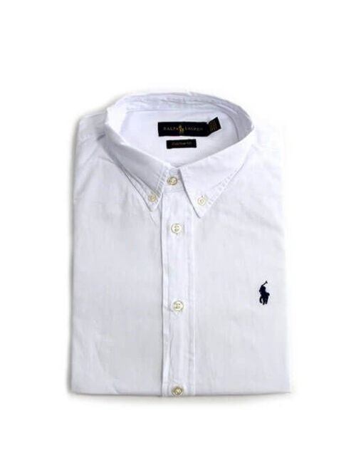 Camisa Hombre Blanca Polo Ralph Lauren Manga Corta , 100% Algodon - Golden Wear Colombia