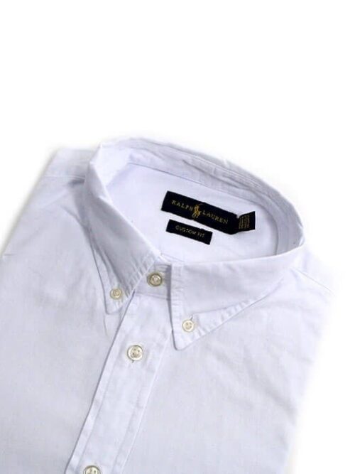 Camisa Hombre Blanca Polo Ralph Lauren Manga Corta , 100% Algodon - Golden Wear Colombia