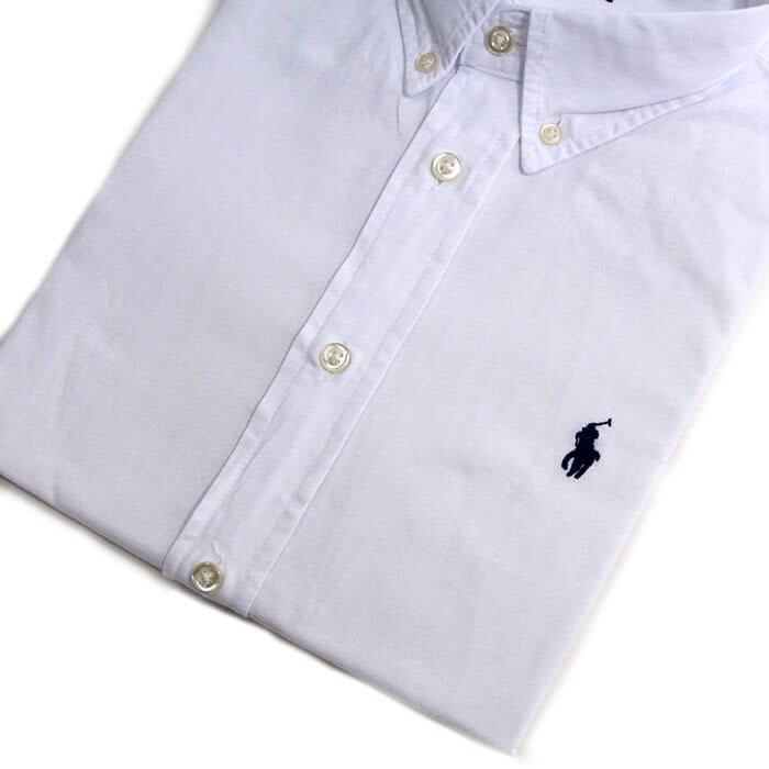 Camisa Hombre Blanca Polo Ralph Lauren Manga Corta , 100% Algodon - Golden Wear Colombia