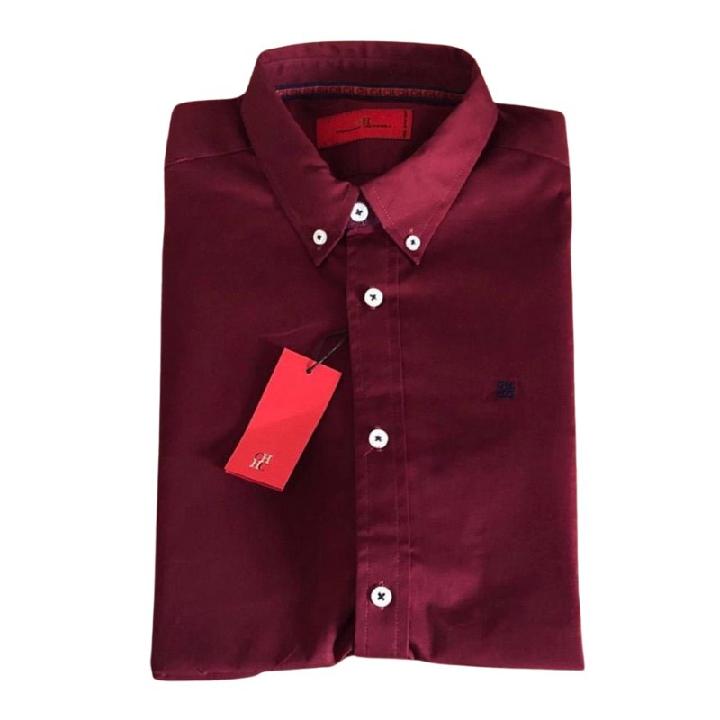 Camisa Hombre CH Vinotinto