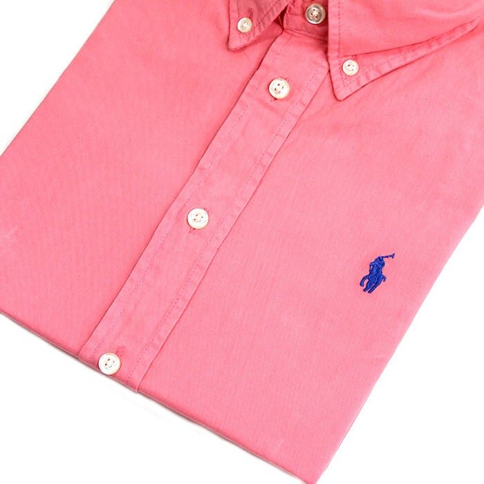 Camisa Hombre Coral  Polo Ralph Lauren Manga Corta 100% Algodon - Golden Wear Colombia