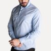 Camisa Hombre Cuadros Azul Celeste Manga Larga Tommy Hilfiger 100% Algodón - Golden Wear