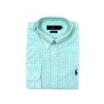 Camisa Hombre Azul Celeste a Cuadros