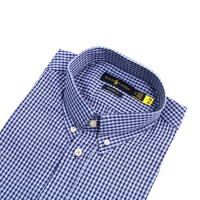 Camisa Hombre Cuadros Azul Polo Ralph Lauren Manga corta 100% Algodón - Golden Wear Colombia