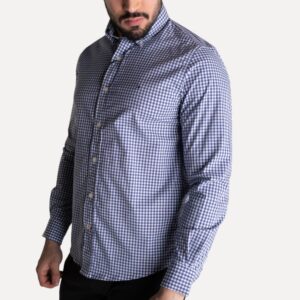 Camisa Hombre Cuadros Azules Manga Larga Tommy Hilfiger 100% Algodón - Golden Wear Colombia