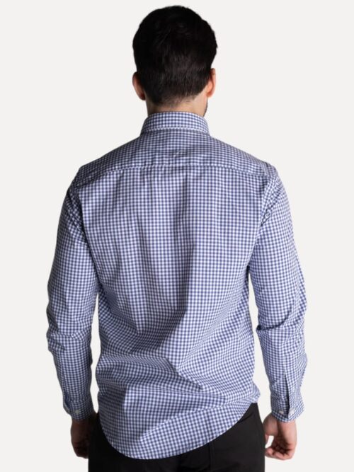 Camisa Hombre Cuadros Azules Manga Larga Tommy Hilfiger 100% Algodón - Golden Wear Colombia