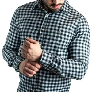 Camisa Hombre Cuadros Negros Rain Polo Ralph Lauren Manga Larga 100% Algodón - Golden Wear Colombia