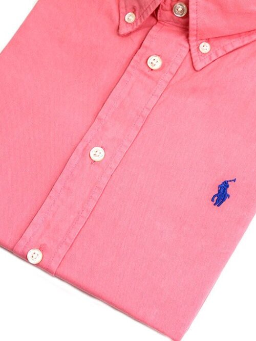 Camisa Hombre Fucsia Polo Ralph Lauren Manga Larga 100% Algodon - Golden Wear Colombia