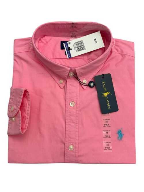 Camisa Hombre Fucsia Polo Ralph Lauren Manga Larga 100% Algodon - Golden Wear Colombia