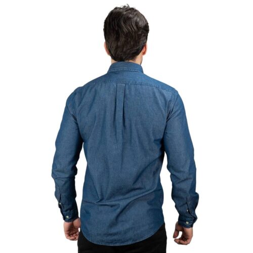 Camisa Hombre Jean Indigo Oscuro Polo Ralph Lauren Manga Larga 100% Algodon - Golden Wear Colombia