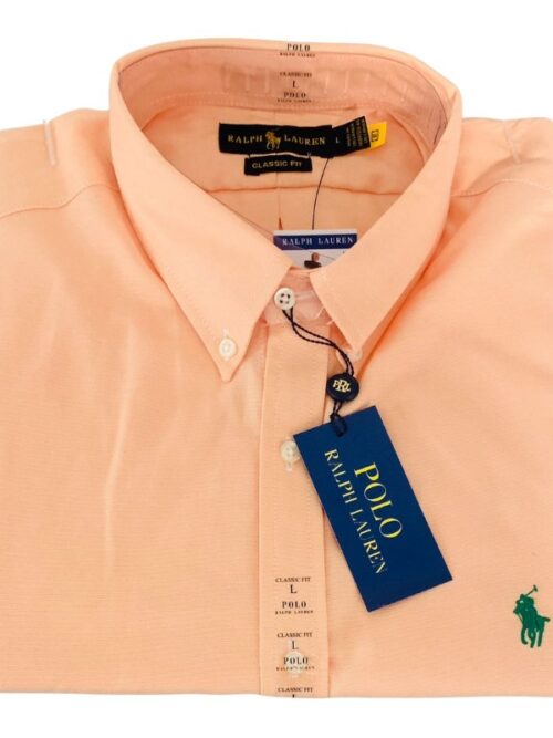 Camisa Hombre Mandarina Polo Ralph Lauren Manga Corta 100% Algodon - Golden Wear Colombia