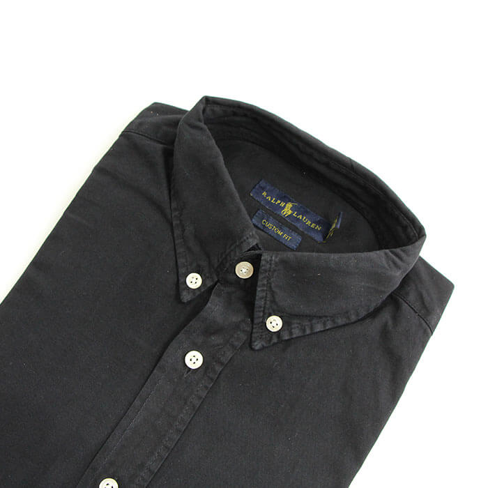 Camisa Hombre Negra  Rain Polo Ralph Lauren Manga Corta 100% Algodón - Golden Wear Colombia