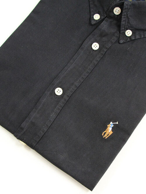 Camisa Hombre Negra  Rain Polo Ralph Lauren Manga Corta 100% Algodón - Golden Wear Colombia