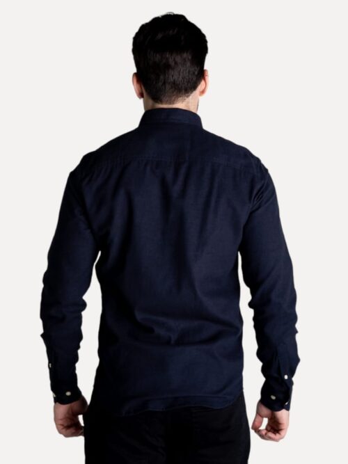 Camisa Hombre Oscuro Rain Polo Ralph Lauren Manga Larga Oxford 100% Algodón Oxford- Golden Wear Colombia