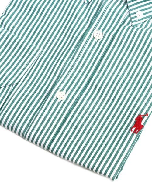 Camisa Hombre Rayas Verdes Polo Ralph Lauren Manga Larga 100% Algodon - Golden Wear Colombia