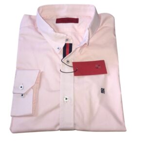 Camisa Hombre Manga Larga Carolina Herrera CH Rosa 100% Algodón - Golden Wear Colombia