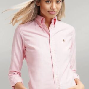 Camisa Mujer Rosada Rain Manga Larga Polo Ralph Lauren 100% algodon - Golden Wear Colombia