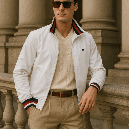 CHAQUETA BLANCA TOMMY HILFIGER PRESTIGE COLOMBIA