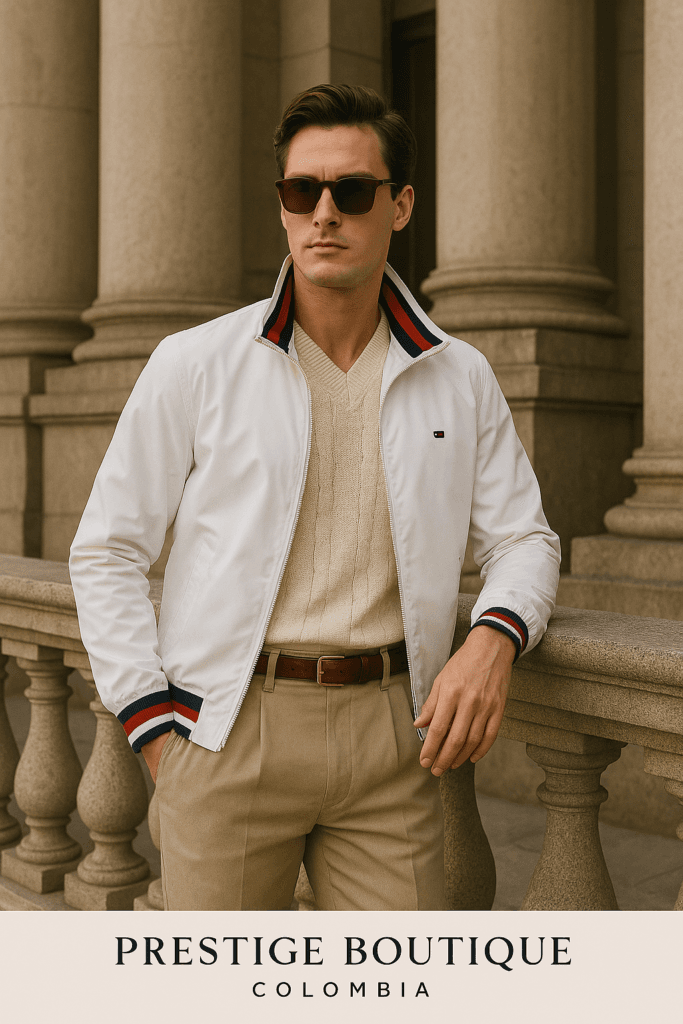 CHAQUETA BLANCA TOMMY HILFIGER PRESTIGE COLOMBIA