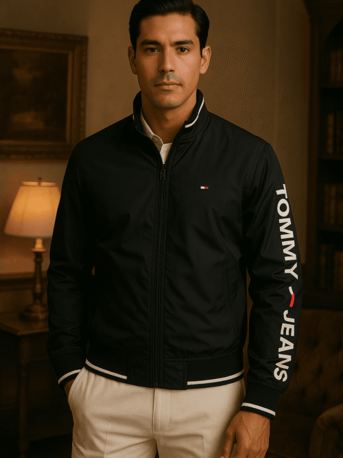 CHAQUETA NEGRA TOMMY HILFIGER PRESTIGE COLOMBIA