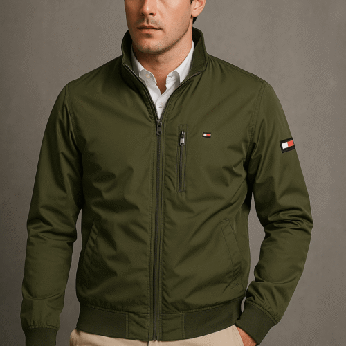 CHAQUETA VERDE MILITAR TOMMY HILFIGER PRESTIGE COLOMBIA