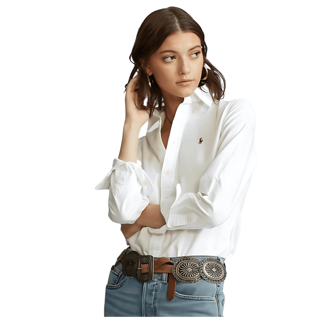camisa blanca mujer polo ralph lauren en golden wear colombia