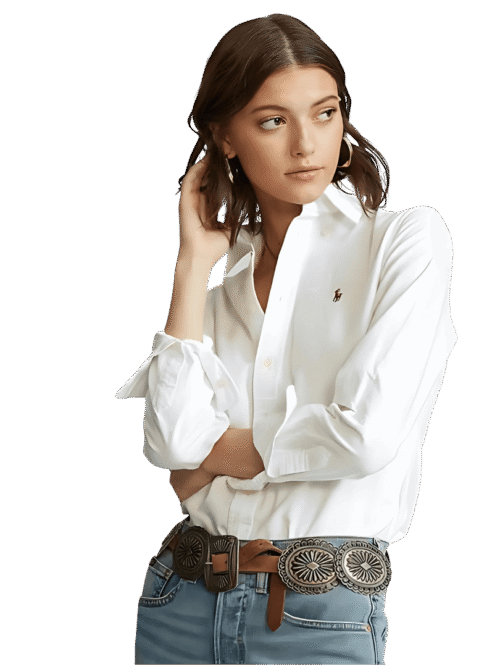 camisa blanca mujer polo ralph lauren en golden wear colombia