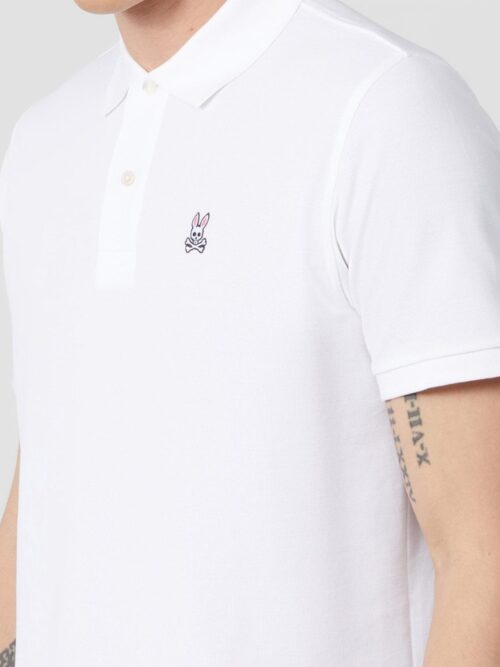 Tipo polo Psycho Bunny Blanca Algodon pique