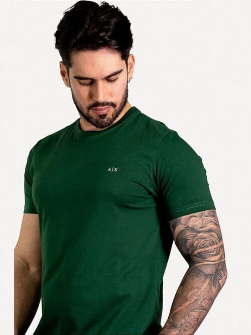Suéter Hombre Verde Militar Armani