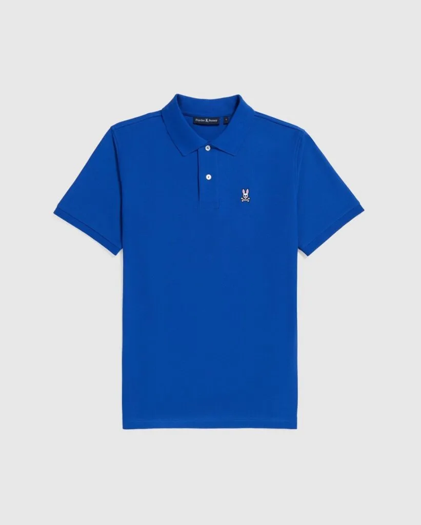 TIPO POLO HOMBRE ALGODÓN PIQUE AZUL REY PSYCHO BUNNY - Golden Wear Colombia