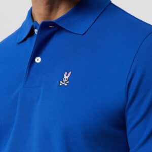 Tipo polo Hombre Psycho Bunny Azul Rey 100% Algodon Pique