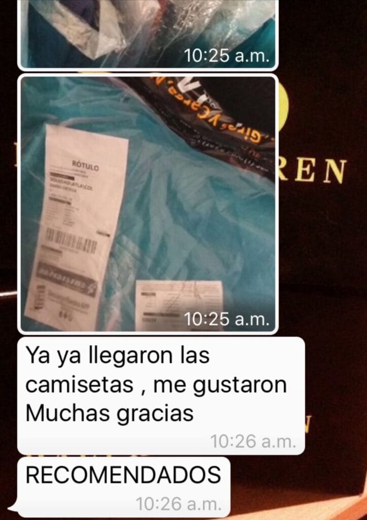 Testimonios clientes 2 Golden Wear Colombia