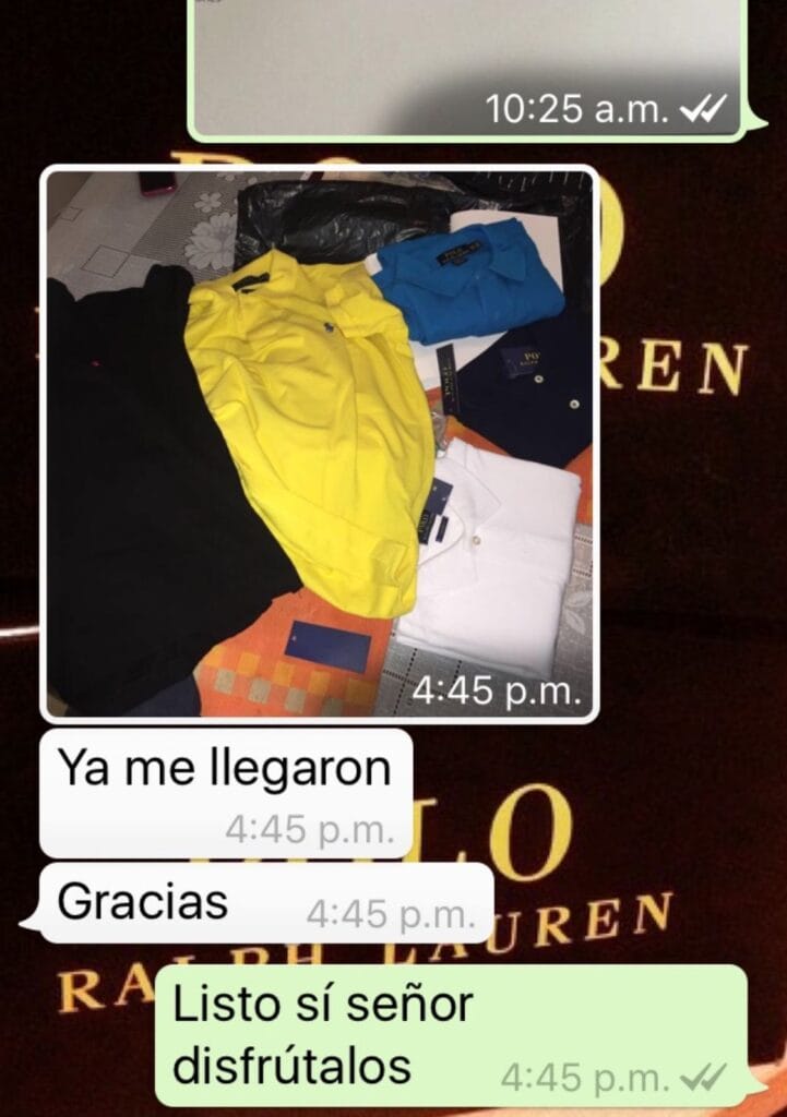 Testimonios clientes 3 Golden Wear Colombia