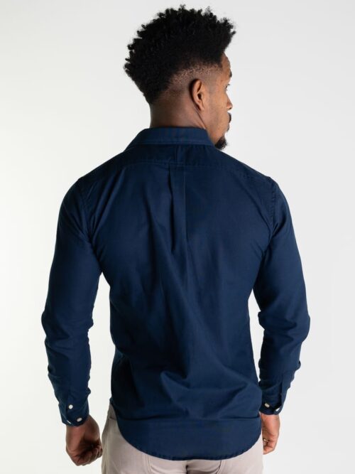 Camisa Hombre Azul Oscuro Polo Ralph Lauren 100% algodon