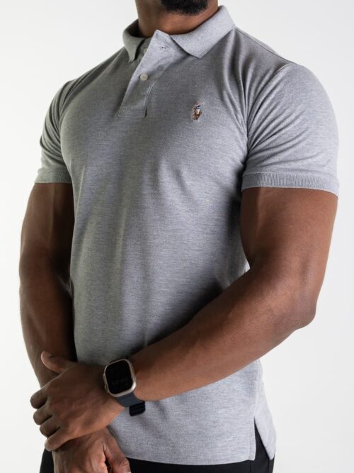 Tipo polo Gris Rain Polo Ralph Lauren Algodon Pique