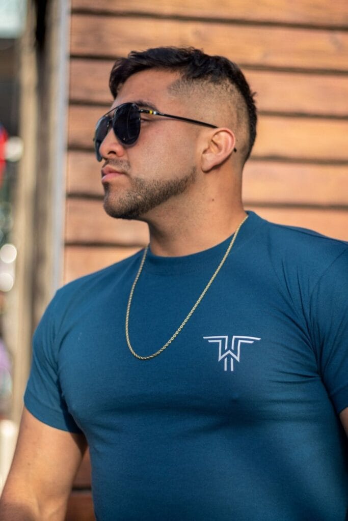 Azul Petroleo Cuello Redondo Team Wear - Golden Wear Colombia