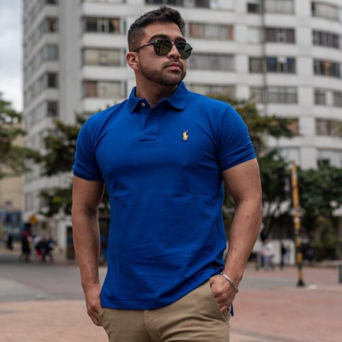 Azul Rey Clasica - Golden Wear Colombia Tipo polo