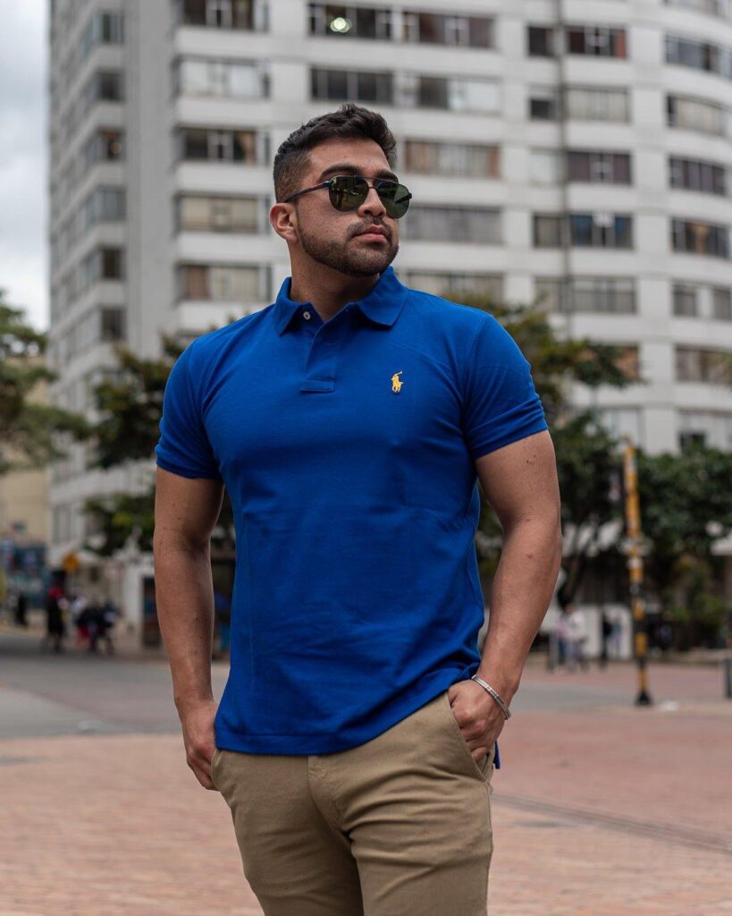Azul Rey Clasica - Golden Wear Colombia Tipo polo