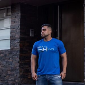 Azul Rey Sport Cuello Redondo Team Wear - Golden Wear Colombia