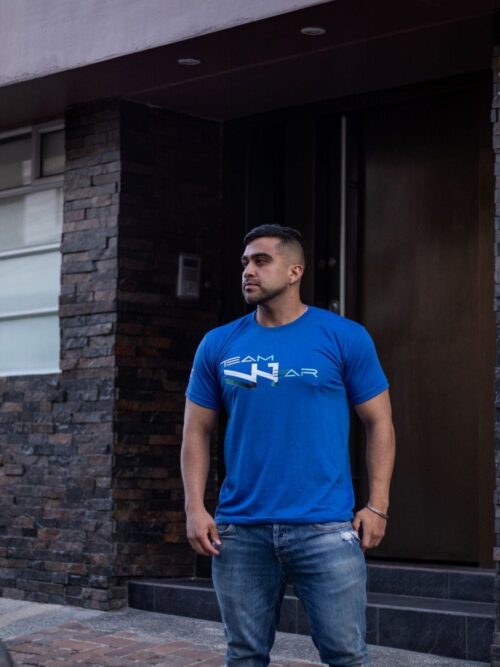 Azul Rey Sport Cuello Redondo Team Wear - Golden Wear Colombia