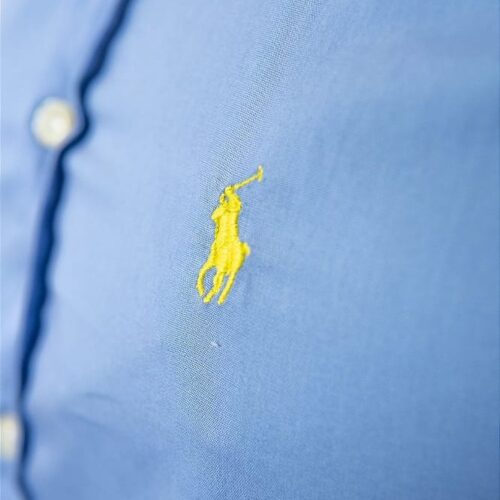 Camisa Hombre Azul Cielo Manga Corta Polo Ralph Lauren 100% algodon - Golden Wear Colombia