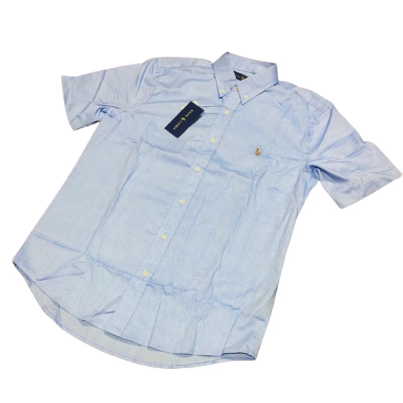 Camisa Hombre Rain Azul cielo Manga Corta
