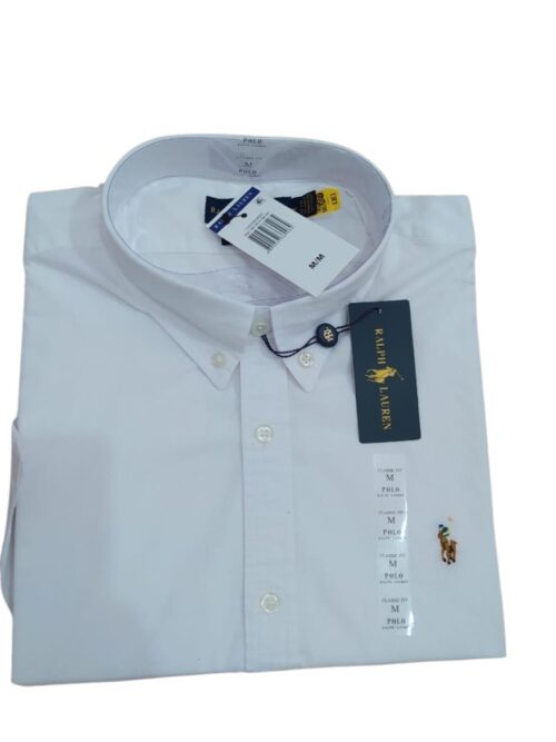 Camisa Hombre Rain Blanca Manga Corta - Golden Wear Colombia