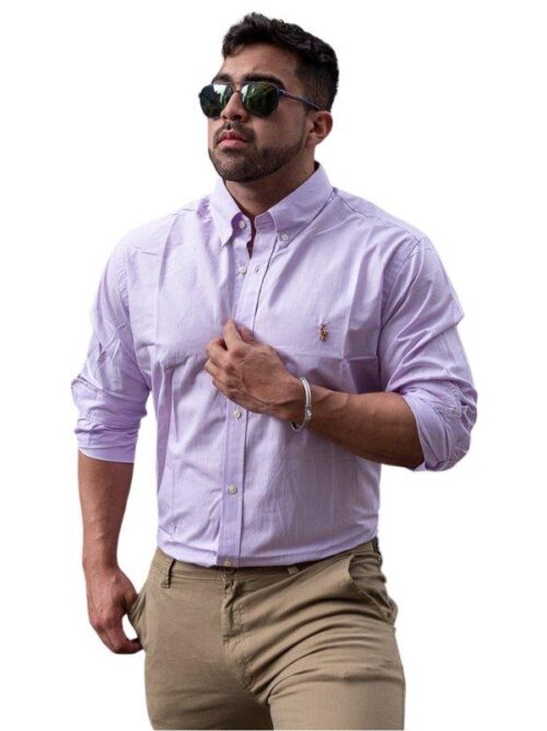 Camisa Hombre Rain Lila - Golden Wear Colombia