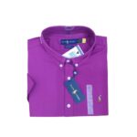 Camisa Hombre Rain Morada Manga Corta - Golden Wear Colombia